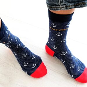 Anchor Pattern with Red Toes