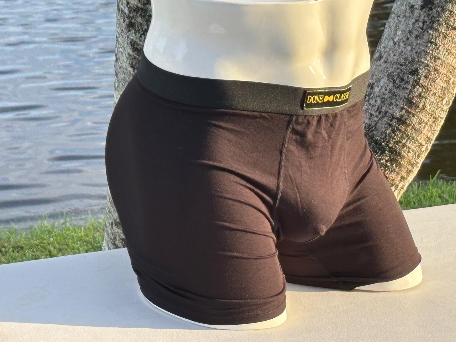 Black Bamboo Underwear For Men