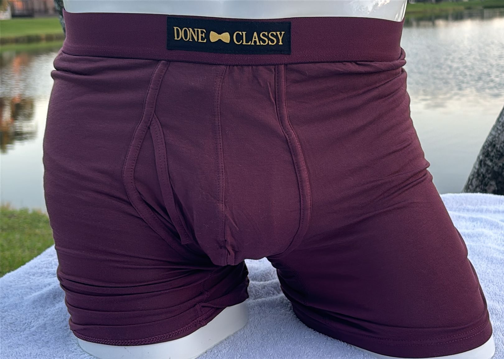 Maroon Bamboo Underwear For Men