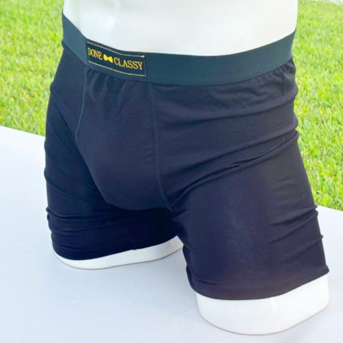 Jet Black Bamboo Underwear For Men